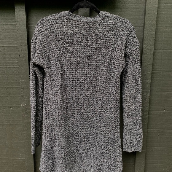 Bluenotes Gray Long Knitted Cardigan Cottagecore Fairycore Costal Grandmother - Picture 3 of 5